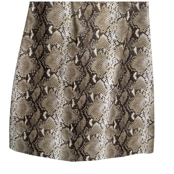 Tiger Mist XS Snakeskin Print Mini Dress Faux Leather Spaghetti Straps - Picture 8 of 12